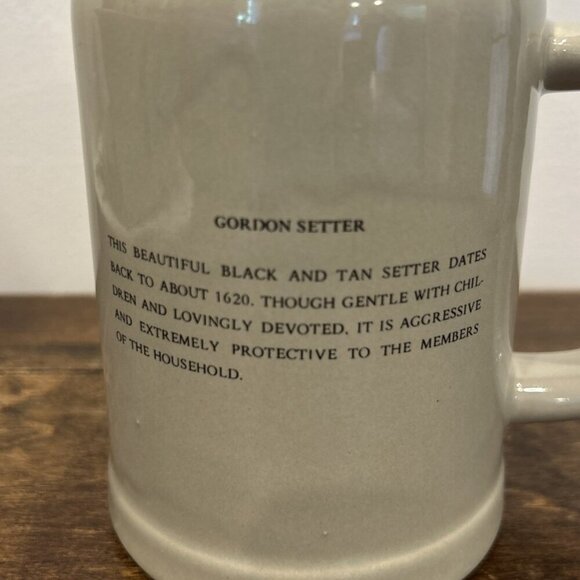 Vintage Gordon Setter Mug Stein McCoy USA Pottery 6395 Hunting Dog Series - Picture 3 of 4